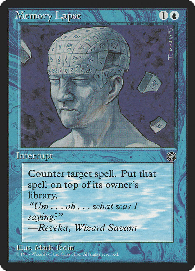 Memory Lapse (Reveka Flavor Text) [Homelands] | Gate City Games LLC