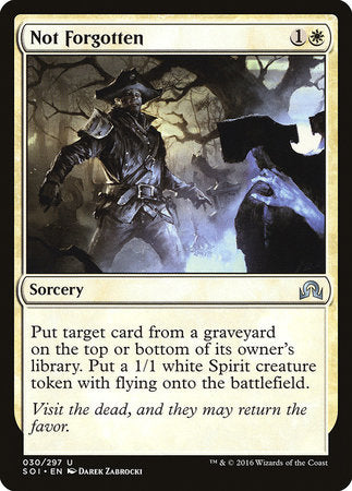 Not Forgotten [Shadows over Innistrad] | Gate City Games LLC