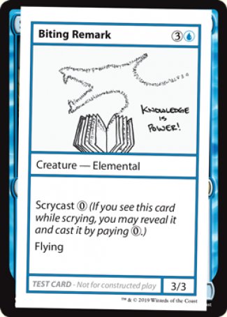 Biting Remark (2021 Edition) [Mystery Booster Playtest Cards] | Gate City Games LLC