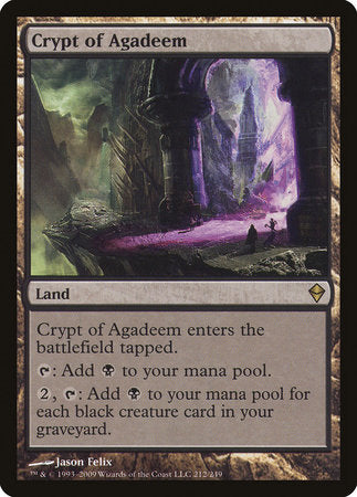 Crypt of Agadeem [Zendikar] | Gate City Games LLC