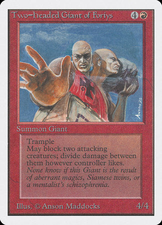 Two-Headed Giant of Foriys [Unlimited Edition] | Gate City Games LLC