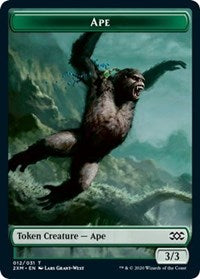 Ape // Germ Double-sided Token [Double Masters Tokens] | Gate City Games LLC