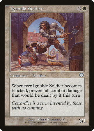 Ignoble Soldier [Mercadian Masques] | Gate City Games LLC