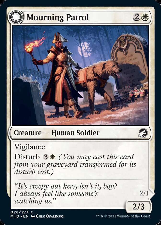 Mourning Patrol // Morning Apparition [Innistrad: Midnight Hunt] | Gate City Games LLC