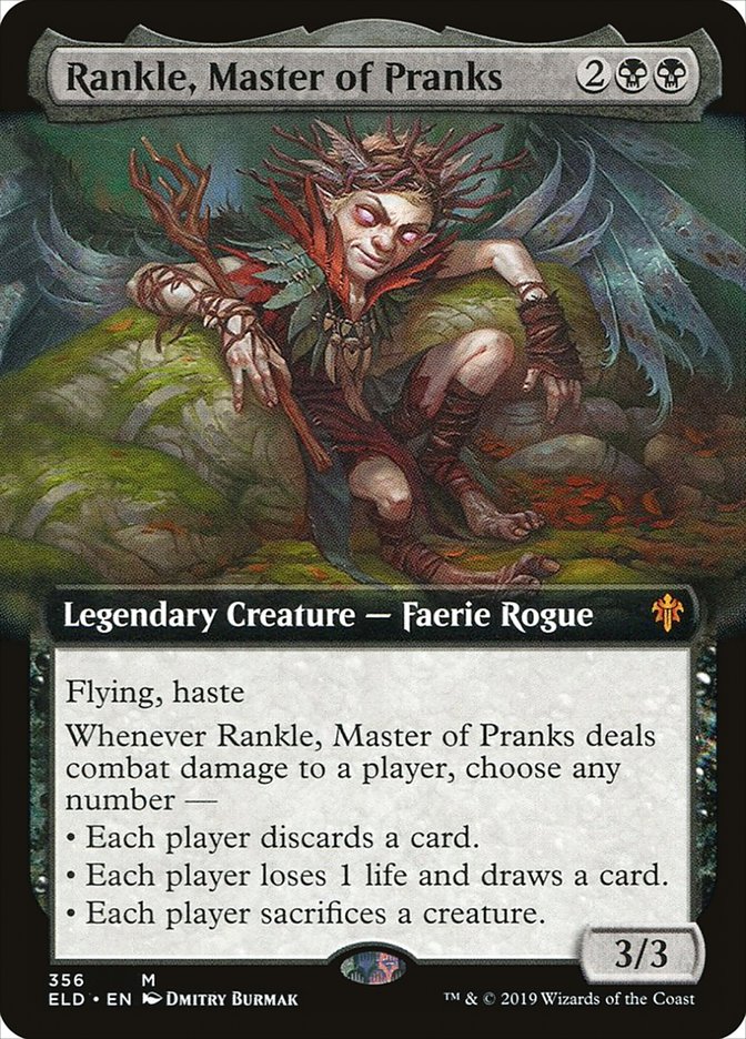 Rankle, Master of Pranks (Extended Art) [Throne of Eldraine] | Gate City Games LLC