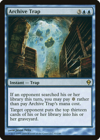 Archive Trap [Zendikar] | Gate City Games LLC