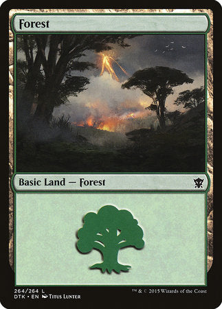 Forest (264) [Dragons of Tarkir] | Gate City Games LLC