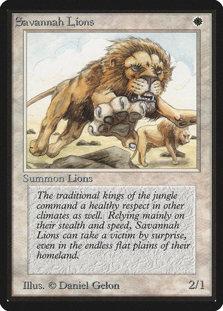 Savannah Lions [Limited Edition Beta] | Gate City Games LLC