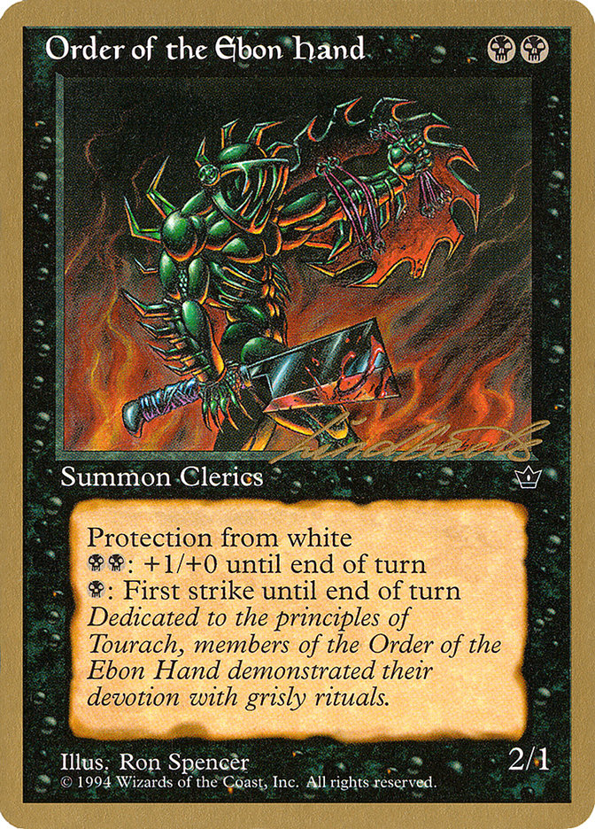 Order of the Ebon Hand (Spencer) (Leon Lindback) [Pro Tour Collector Set] | Gate City Games LLC