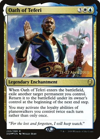 Oath of Teferi [Dominaria Promos] | Gate City Games LLC