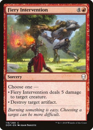 Fiery Intervention [Dominaria] | Gate City Games LLC