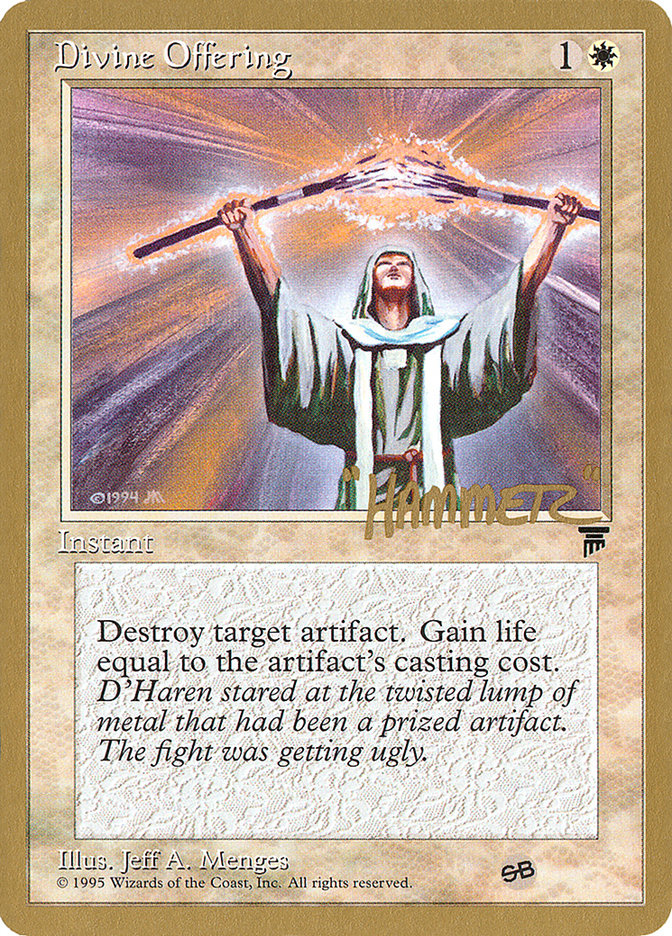 Divine Offering (Shawn "Hammer" Regnier) (SB) [Pro Tour Collector Set] | Gate City Games LLC