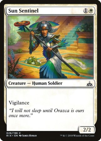 Sun Sentinel [Rivals of Ixalan] | Gate City Games LLC