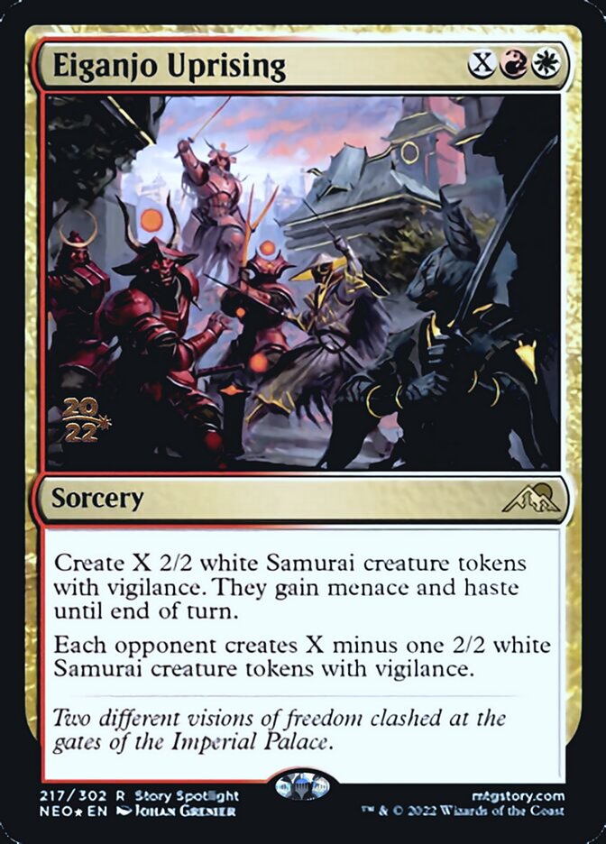 Eiganjo Uprising [Kamigawa: Neon Dynasty Prerelease Promos] | Gate City Games LLC