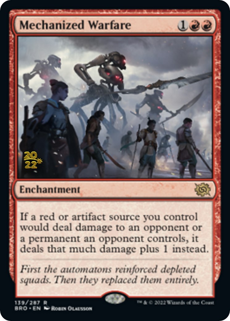 Mechanized Warfare [The Brothers' War: Prerelease Promos] | Gate City Games LLC