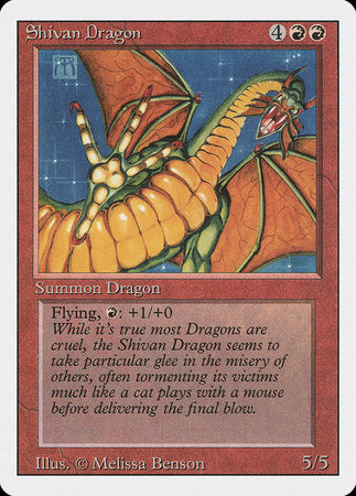 Shivan Dragon [Revised Edition] | Gate City Games LLC