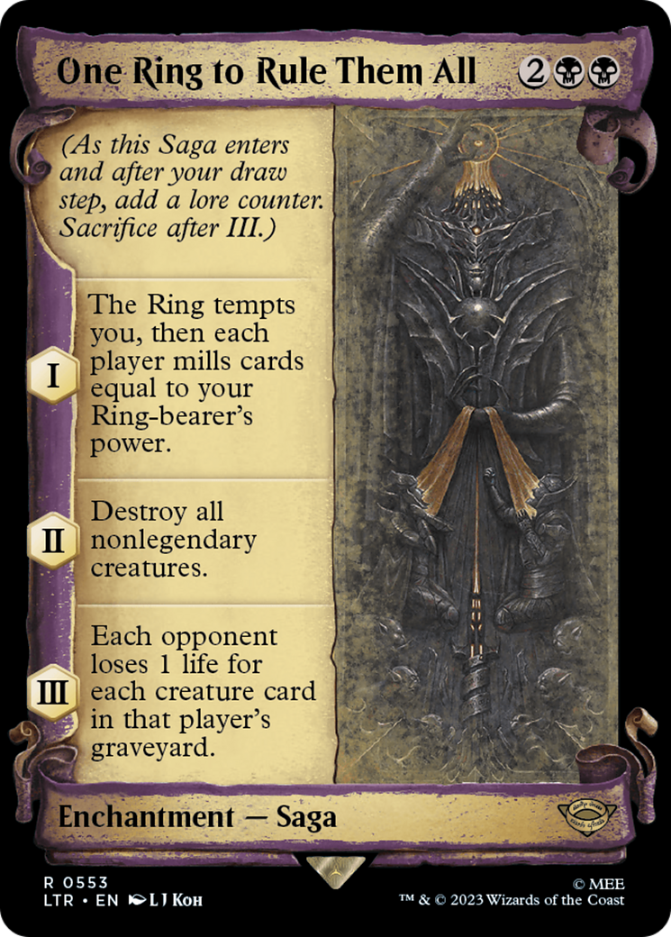 One Ring to Rule Them All [The Lord of the Rings: Tales of Middle-Earth Showcase Scrolls] | Gate City Games LLC