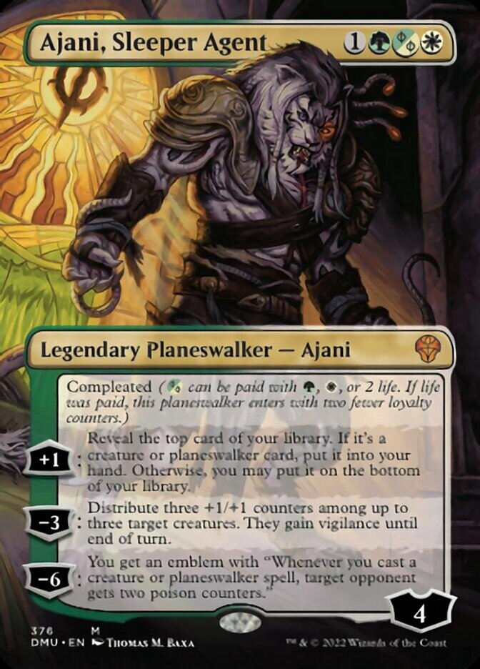 Ajani, Sleeper Agent (Borderless) (376) [Dominaria United] | Gate City Games LLC