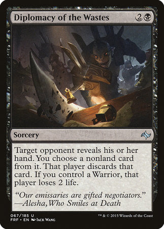Diplomacy of the Wastes [Fate Reforged] | Gate City Games LLC