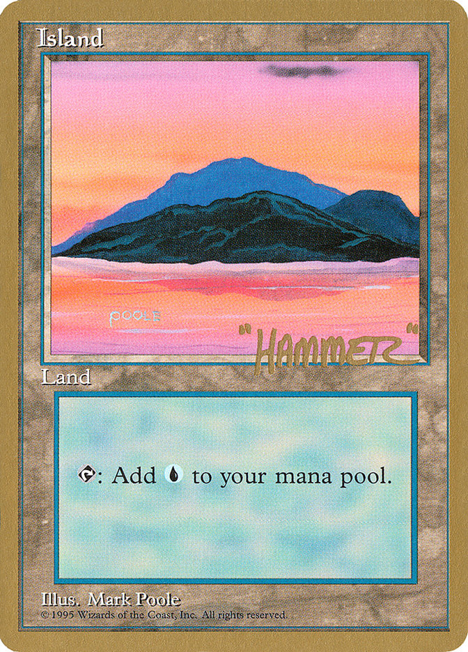 Island (shr369) (Shawn "Hammer" Regnier) [Pro Tour Collector Set] | Gate City Games LLC