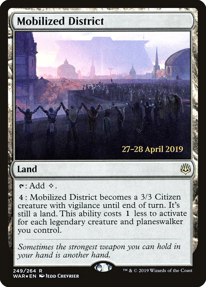 Mobilized District  [War of the Spark Prerelease Promos] | Gate City Games LLC