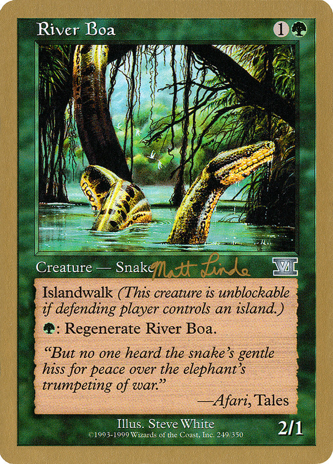 River Boa (Matt Linde) [World Championship Decks 1999] | Gate City Games LLC