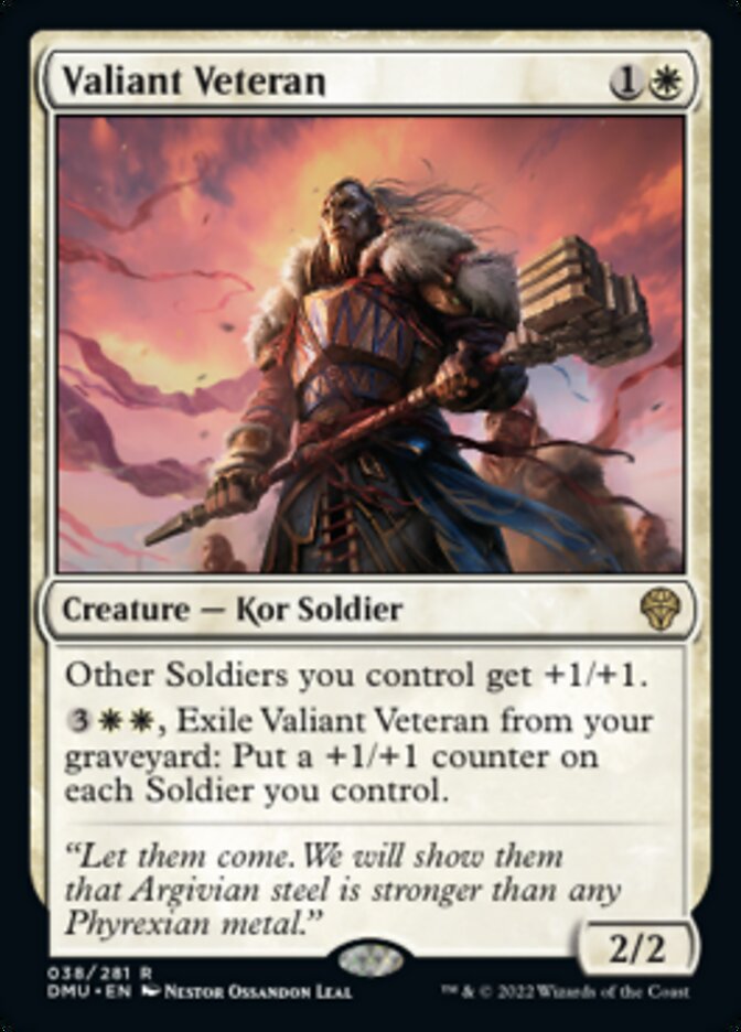 Valiant Veteran [Dominaria United] | Gate City Games LLC