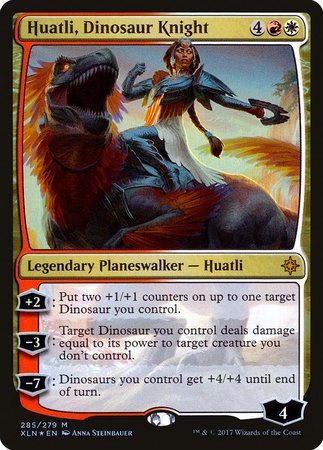 Huatli, Dinosaur Knight [Ixalan] | Gate City Games LLC