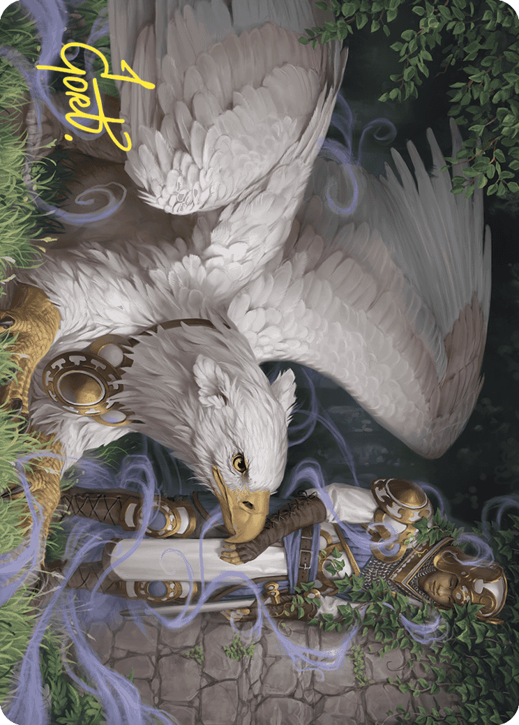 Dutiful Griffin Art Card (Gold-Stamped Signature) [Wilds of Eldraine Art Series] | Gate City Games LLC