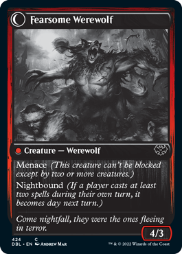 Fearful Villager // Fearsome Werewolf [Innistrad: Double Feature] | Gate City Games LLC