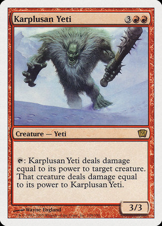 Karplusan Yeti [Ninth Edition] | Gate City Games LLC