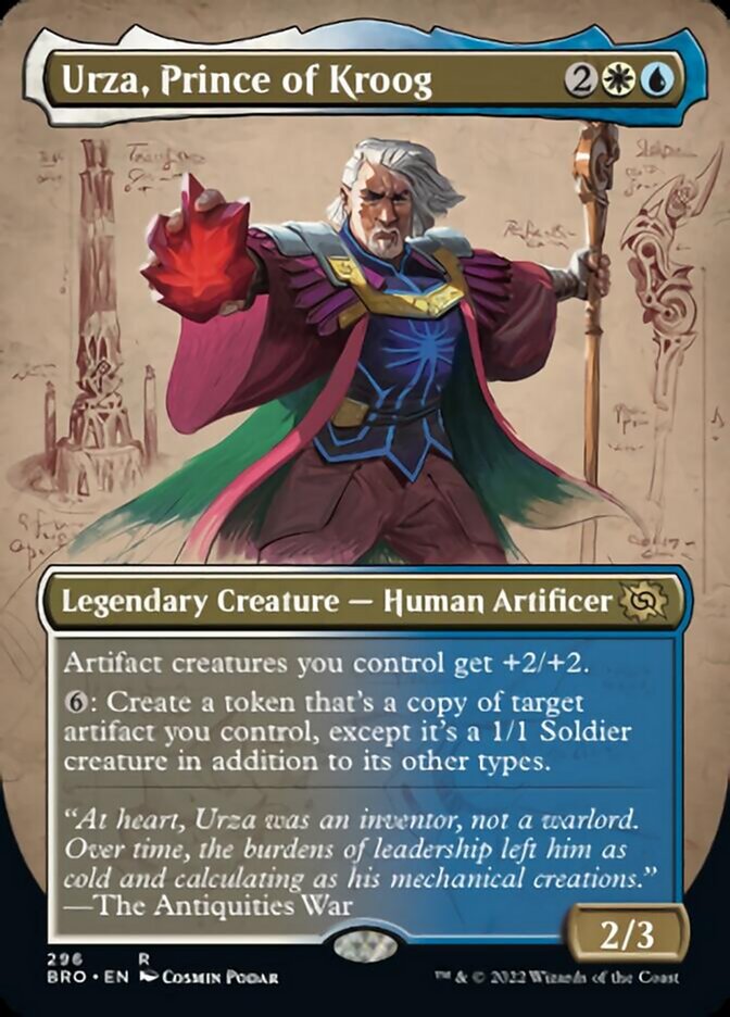 Urza, Prince of Kroog (Borderless Alternate Art) [The Brothers' War] | Gate City Games LLC