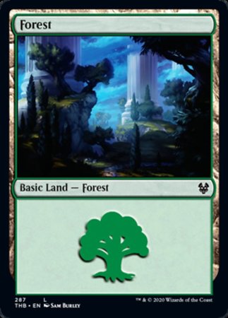 Forest (287) [Theros Beyond Death] | Gate City Games LLC