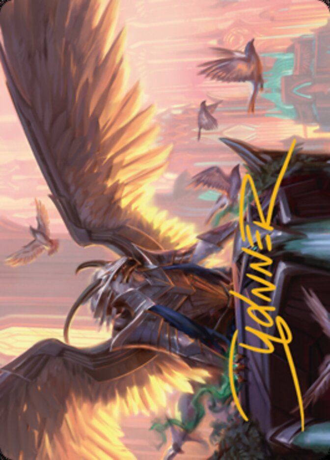 Falco Spara, Pactweaver 1 Art Card (Gold-Stamped Signature) [Streets of New Capenna Art Series] | Gate City Games LLC