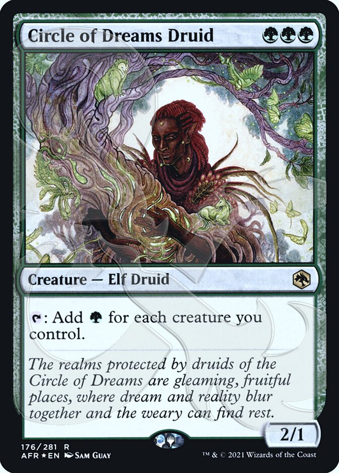 Circle of Dreams Druid (Ampersand Promo) [Dungeons & Dragons: Adventures in the Forgotten Realms Promos] | Gate City Games LLC