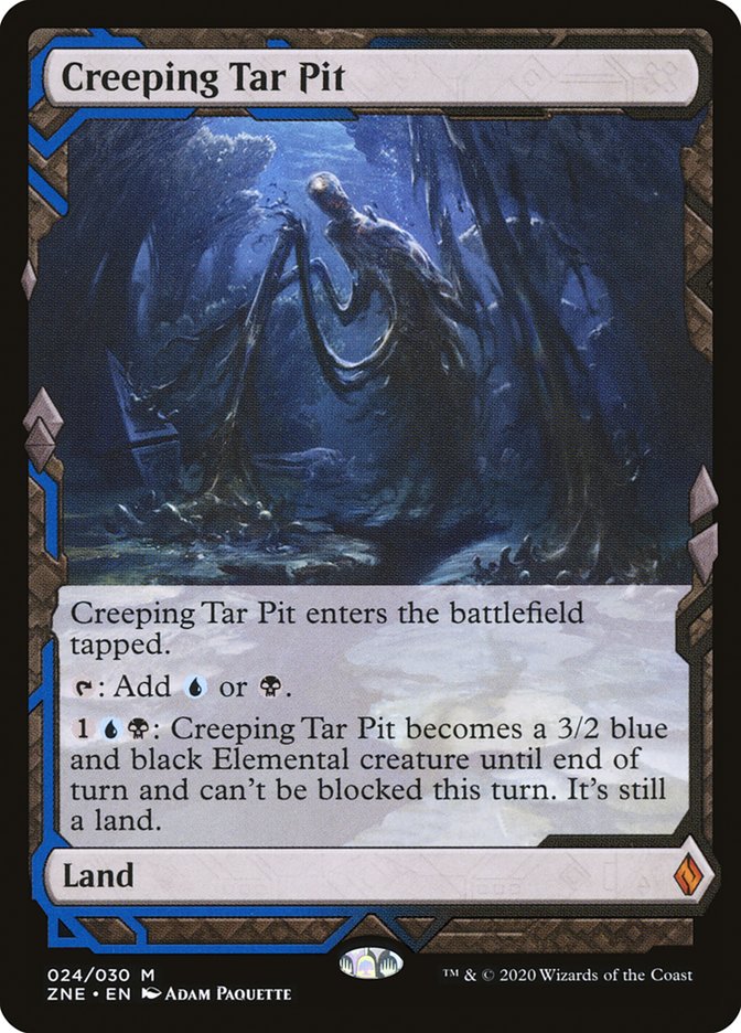 Creeping Tar Pit [Zendikar Rising Expeditions] | Gate City Games LLC