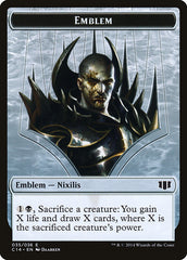 Ob Nixilis of the Black Oath Emblem // Zombie (016/036) Double-sided Token [Commander 2014 Tokens] | Gate City Games LLC