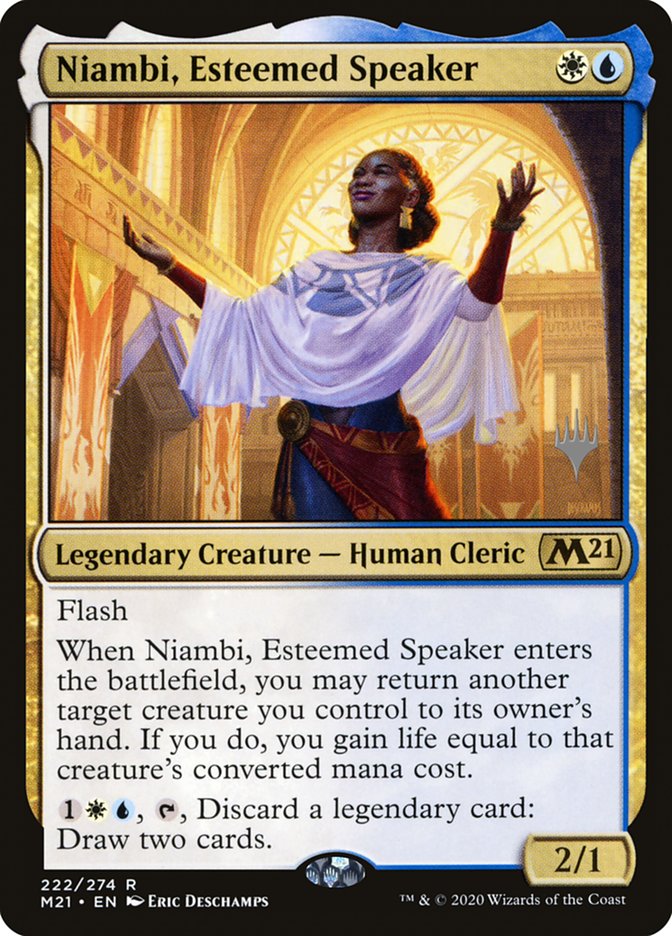 Niambi, Esteemed Speaker (Promo Pack) [Core Set 2021 Promos] | Gate City Games LLC