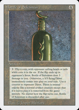 Bottle of Suleiman [Revised Edition] | Gate City Games LLC