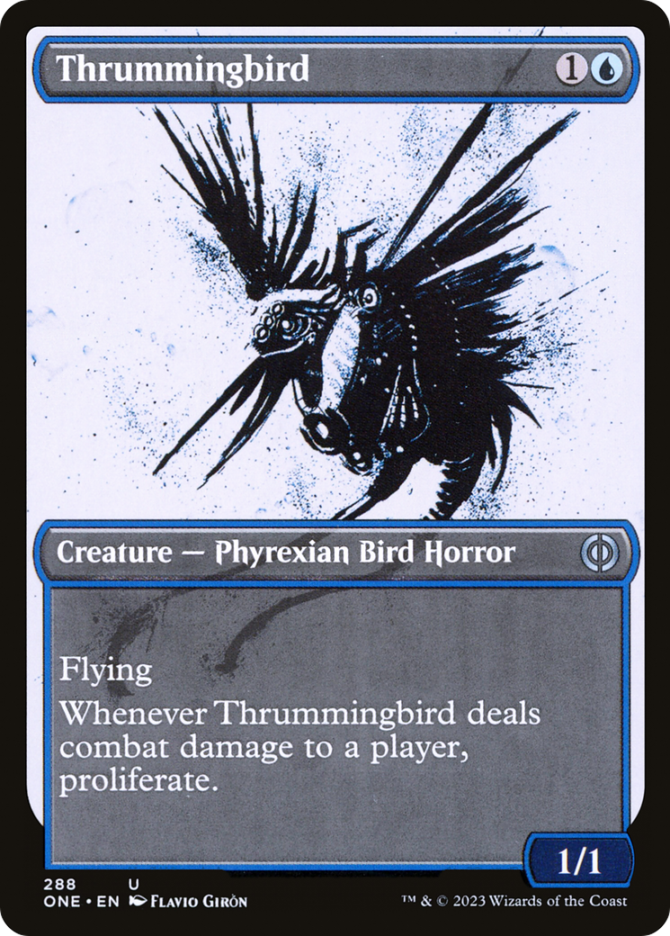 Thrummingbird (Showcase Ichor) [Phyrexia: All Will Be One] | Gate City Games LLC