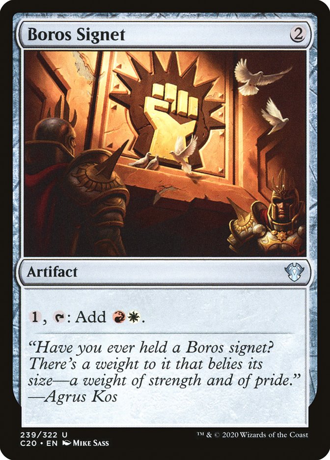 Boros Signet [Commander 2020] | Gate City Games LLC