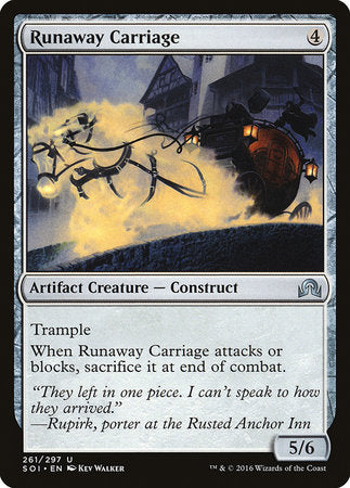 Runaway Carriage [Shadows over Innistrad] | Gate City Games LLC