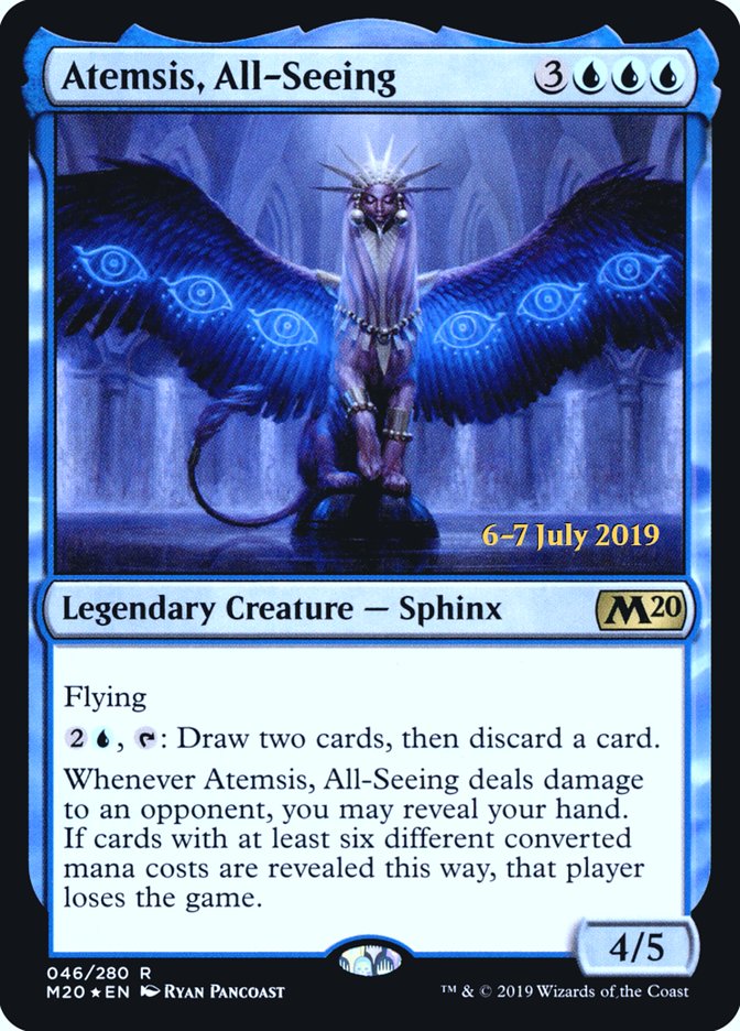 Atemsis, All-Seeing  [Core Set 2020 Prerelease Promos] | Gate City Games LLC