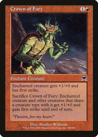 Crown of Fury [Onslaught] | Gate City Games LLC