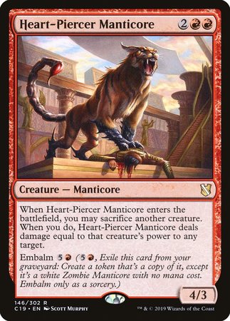 Heart-Piercer Manticore [Commander 2019] | Gate City Games LLC