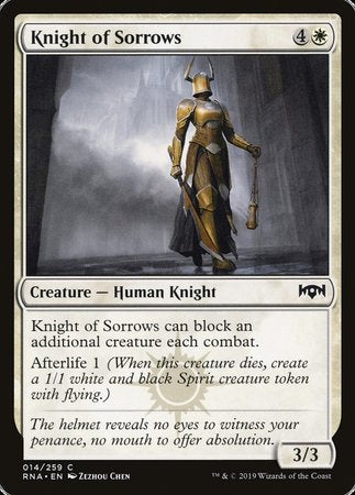 Knight of Sorrows [Ravnica Allegiance] | Gate City Games LLC