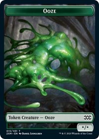 Ooze // Wurm (030) Double-sided Token [Double Masters Tokens] | Gate City Games LLC