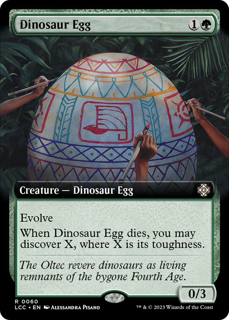 Dinosaur Egg (Extended Art) [The Lost Caverns of Ixalan Commander] | Gate City Games LLC