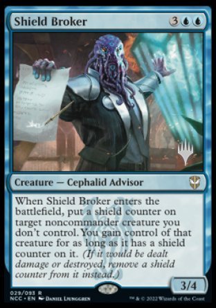 Shield Broker (Promo Pack) [Streets of New Capenna Commander Promos] | Gate City Games LLC