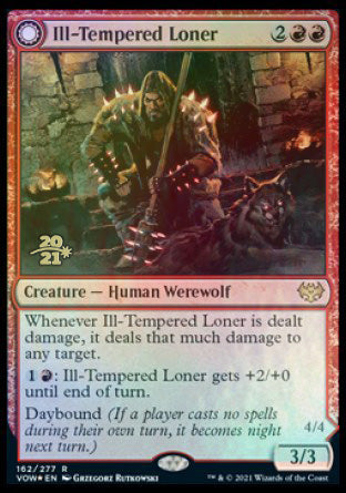 Ill-Tempered Loner // Howlpack Avenger [Innistrad: Crimson Vow Prerelease Promos] | Gate City Games LLC